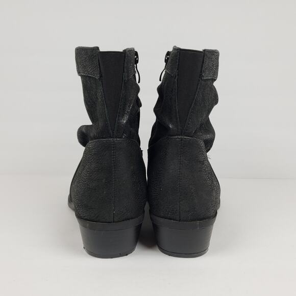 Torrid Western Slouch Womens Size 9 W Wide Black Ankle Heeled Bootie Shoes 11889 - Picture 7 of 12